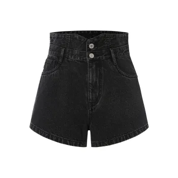 MO&CO Denim Shorts Women's Denim Black