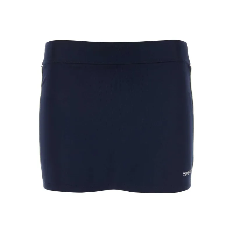 SPORTY & RICH Casual Short Skirts Women's Dark Blue-0