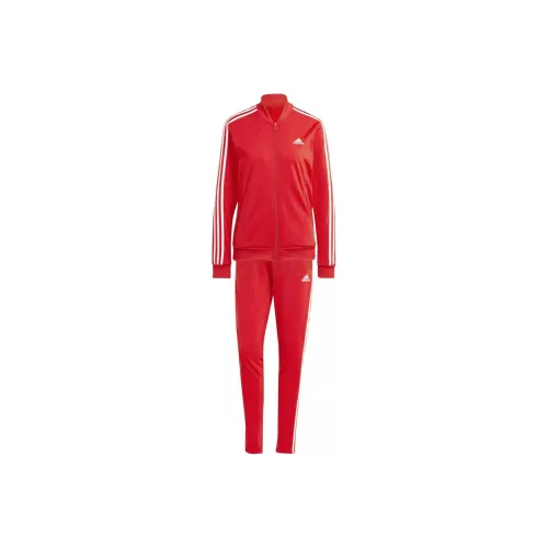 Adidas W 3S TR TS Casual Suit Women's Red
