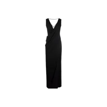 ALBERTA FERRETTI Draped Sleeveless Evening Dress