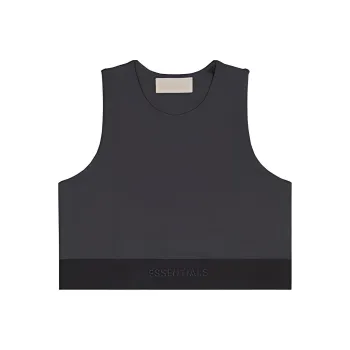 Fear Of God Essentials SS22 Sleeveless Sports Shirts Women's Black Iron