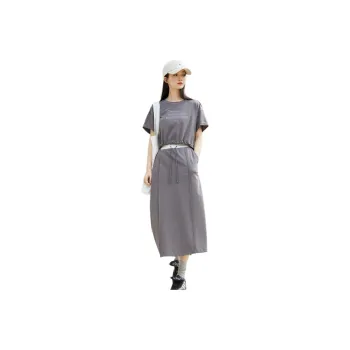 ZIHAN Two Piece Skirt Sets Women's Gray