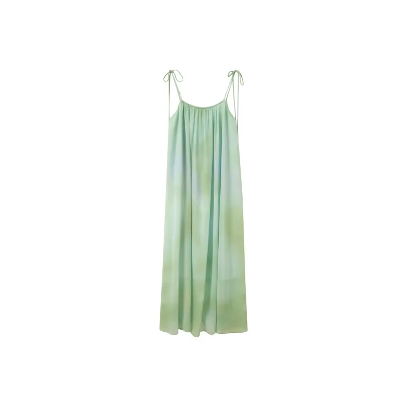 3COLOUR Slip Dress Women's Green Blended-0