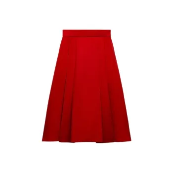 ZARA Casual Long Skirts Women's Red