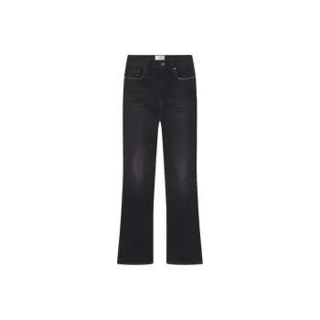 FRAME Le Crop Mini Boot Raw Fray Jeans