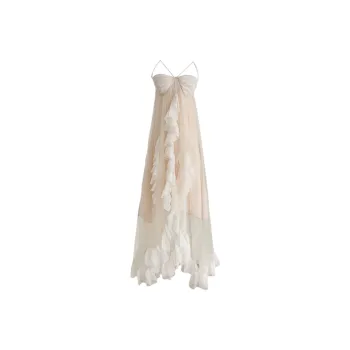 Udon House Slip Dress Women's Colored Glaze Light Apricot