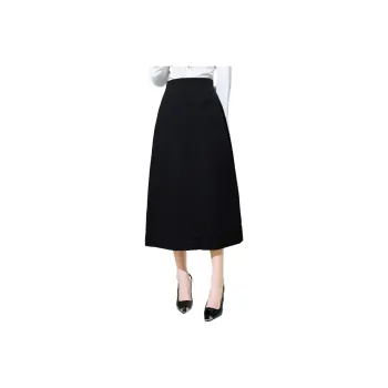 SMEN Casual Long Skirts Women's Black