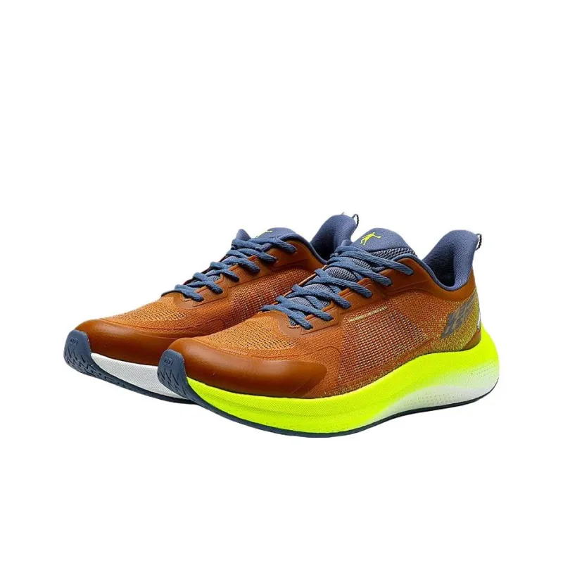 QIAODAN Flying Shadow 3.0 Anti Slip Wear Resistant Low Top Casual Running Shoes Men's Orange-2