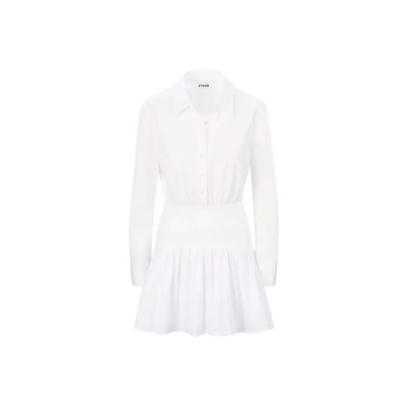 Staud Long Sleeved Dresses Women's White-0