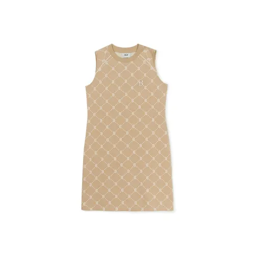 MLB Monogram Boston Red Sox Sleeveless Dress Women's Light Beige