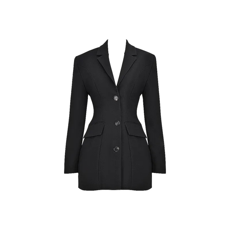 HOUSE OF CB AMIA Long Sleeved Dress Women's BLACK/Black-5