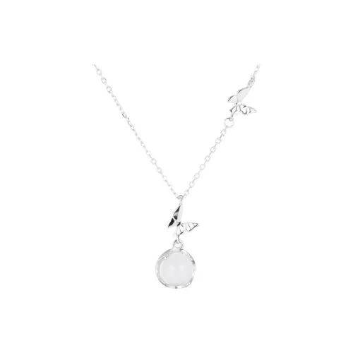 Bubble Scallops Chalcedony Jade Necklaces Women's
