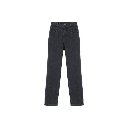 XIANGYING Jeans Women's Gray