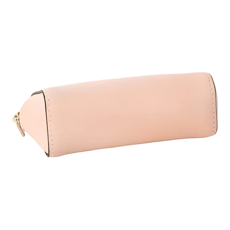 Furla Brava Camelia Leather Clutch Makeup Bag Small Size Women's Pink-2