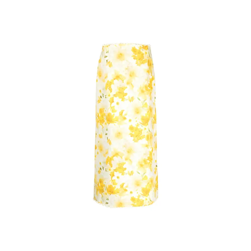 Zimmermann Casual Long Skirts Women's Yellow-0