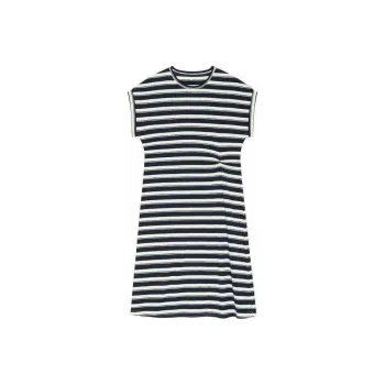DKNY Sleeveless Dress Women's Navy Blue Multicolor