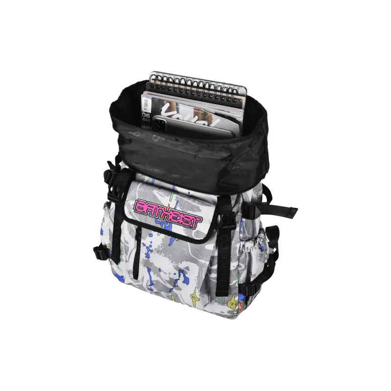 8atheist Polyester Backpack Unisex White-6