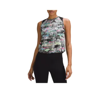 Lululemon SculptCropped Collection Tank Top Women's Graffiti Multi colored