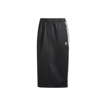 Adidas Originals 3 Stripes Skirt Casual Long Skirts Women's Black