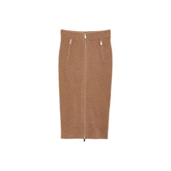 Bebe FW23 Casual Long Skirts Women's Coffee