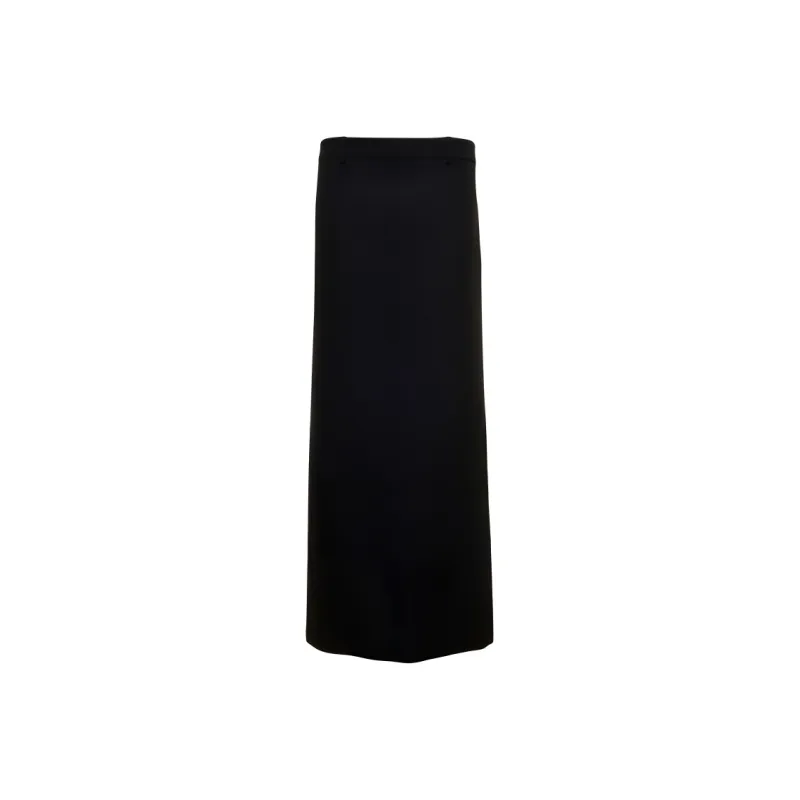 Balenciaga Back Slit Maxi Skirt-0