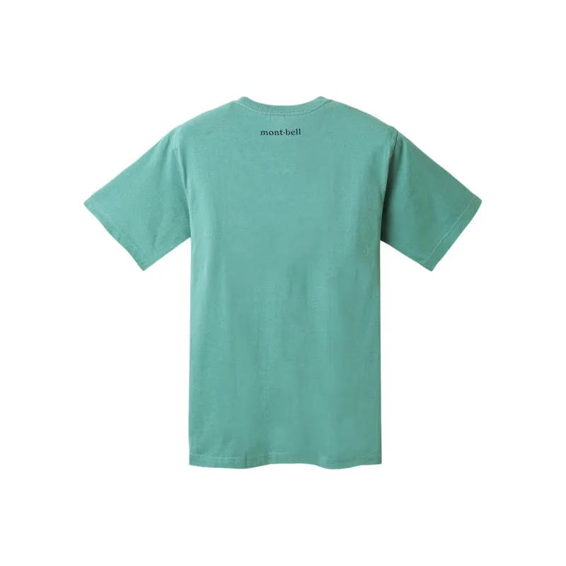 MONTBELL T Shirt Unisex Light Blue Green-1