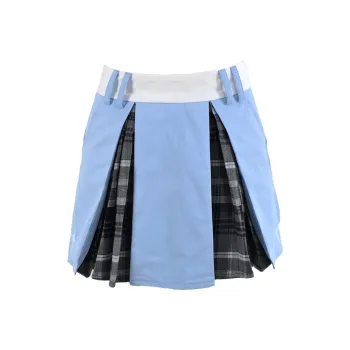 CLOUD SEASON Casual Short Skirts Women's Blue