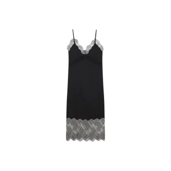 Anine Bing Amelie Silk-blend Midi Dress