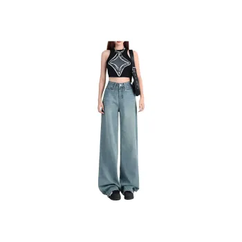 YINLEI Jeans Women's Vintage Light Blue