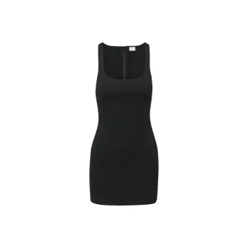 ARITZIA Sunday Best Licorice Ponte Dress Slip Dresses Women's Black