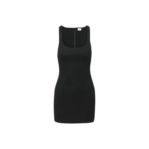 ARITZIA Sunday Best Licorice Ponte Dress Slip Dresses Women's Black