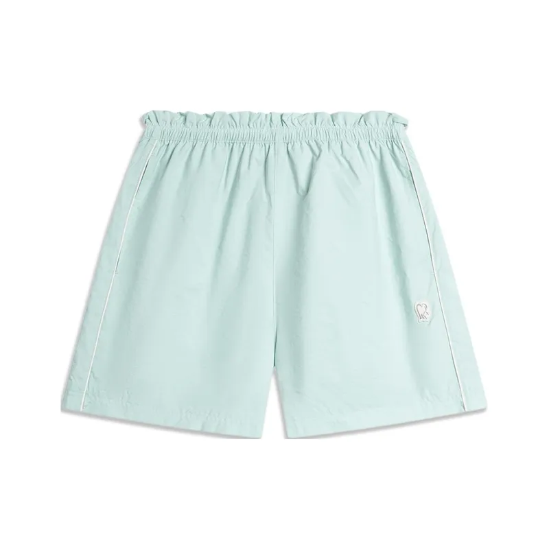 LiNing Sports Life Collection Sports Shorts Women's Ice River Green-0
