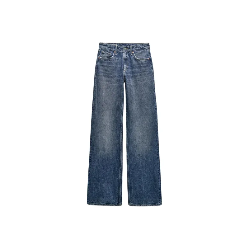 ZARA Trf Jeans Women's Marine Blue-0