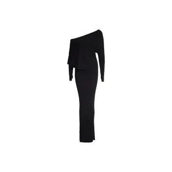 I.AM.GIA GISELLE MAXI DRESS Long-Sleeved Dresses Women's Black