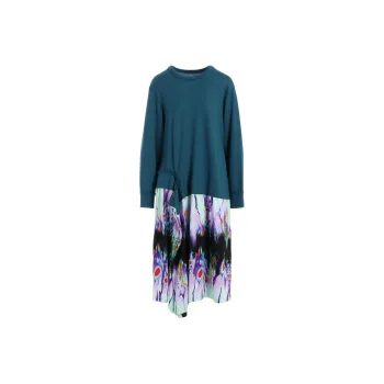 Yohji Yamamoto Ghost Princess, Collaboration Long Sleeved Dresses Women's Black