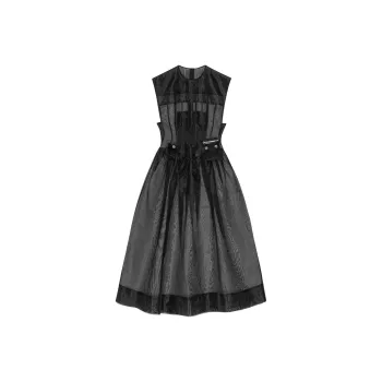 GANNI Semi sheer Dress