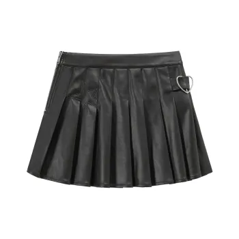 CHUU Leather Short Skirts Women's