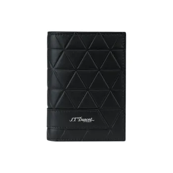 S. T.DUPONT Cow Leather Wallet Regular Unisex Black