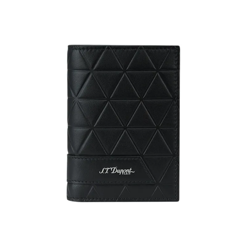 S. T.DUPONT Cow Leather Wallet Regular Unisex Black-0