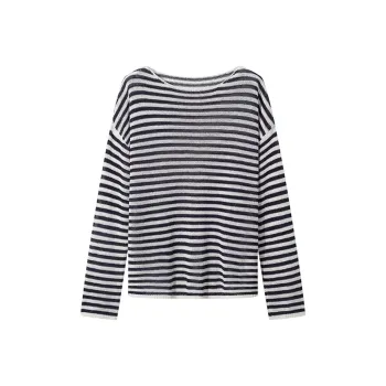 ERIRI Knitwear Women's Navy Blue Stripes