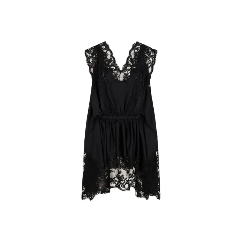 Rabanne Lace Satin Dress-0