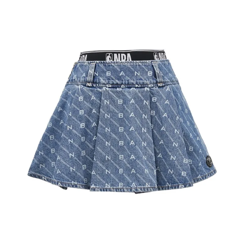 ONLY x Nba Denim Short Skirts Women's-3