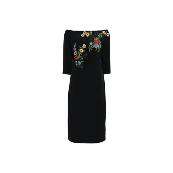 Sachin & Babi Fatima Floral embroidered Midi Dress