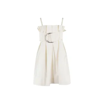 JW Anderson Belted Pleated Mini Dress