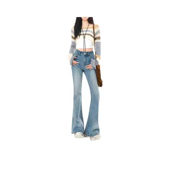 YINLEI Jeans Women's Vintage Blue