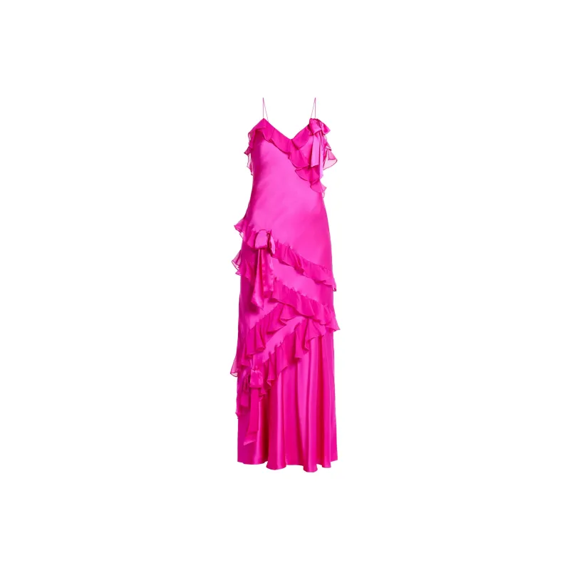 LOVESHACKFANCY Ruffle Maxi Dress-0