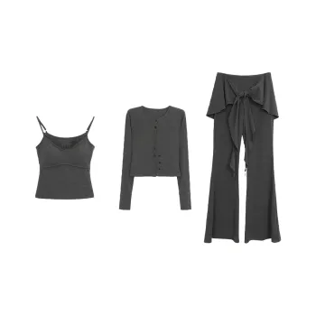TENNE GIRL Casual Suit Women's Black Gray