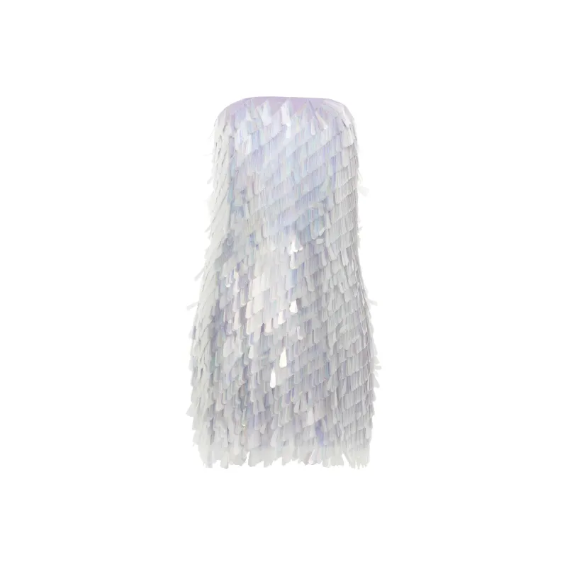 The Attico Paillette embellished Mini Dress-0