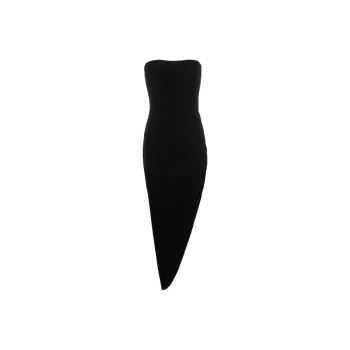 NORMA KAMALI Strapless Asymmetric Bodycon Dress