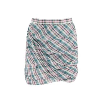 ISABEL MARANT ETOILE Birdy Checked Mini Skirt